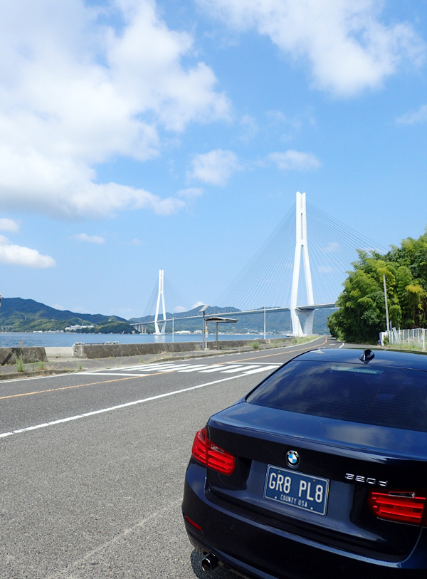 多々羅大橋を渡ると広島県